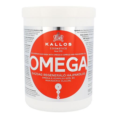 Masque cheveux Kallos Cosmetics Omega 1000 ml