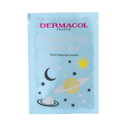 Masque visage Dermacol Beautifying Peel-off Metallic Mask  Cleansing 15 ml