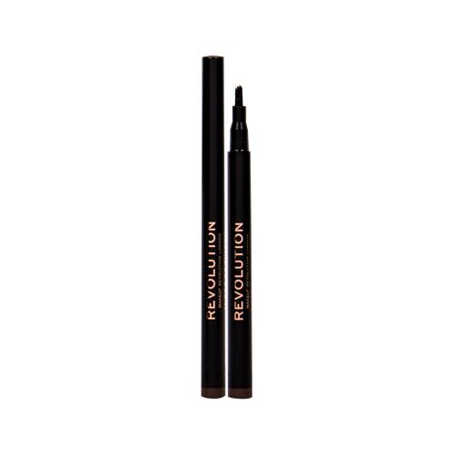 Crayon à sourcils Makeup Revolution London Micro Brow Pen 1 ml Medium Brown