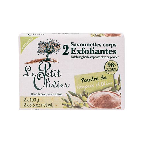 Körperpeeling Le Petit Olivier Exfoliating Body Soap Olive Pit Powder 200 g