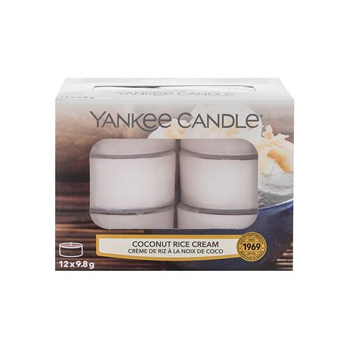 Bougie parfumée Yankee Candle Coconut Rice Cream 117,6 g boîte endommagée