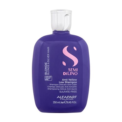 Shampoo ALFAPARF MILANO Semi Di Lino Anti-Yellow Low Shampoo 250 ml Beschädigte Schachtel