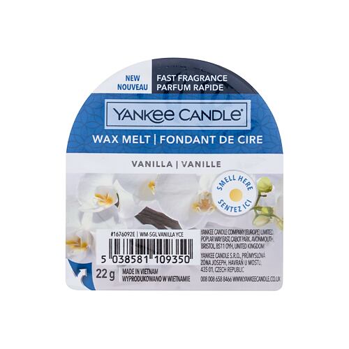 Fondant de cire Yankee Candle Vanilla 22 g emballage endommagé