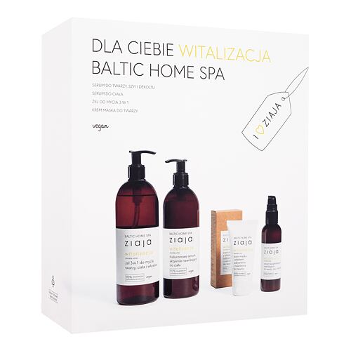 Gel douche Ziaja Baltic Home Spa Vitality 400 ml boîte endommagée Sets