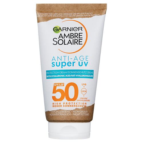 Sonnenschutz fürs Gesicht Garnier Ambre Solaire Super UV Anti-Age Protection Cream SPF50 50 ml