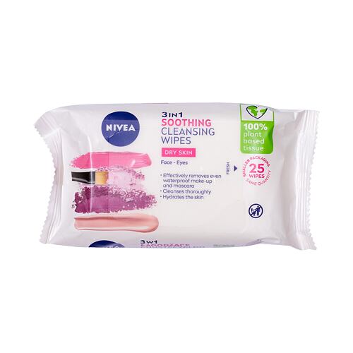Lingettes nettoyantes Nivea Cleansing Wipes Gentle 3in1 25 St.