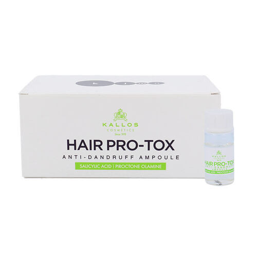 Anti-pelliculaire Kallos Cosmetics Hair Pro-Tox Ampoule 60 ml boîte endommagée Sets