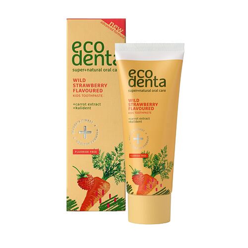 Dentifrice Ecodenta Toothpaste Wild Strawberry Flavoured 75 ml boîte endommagée