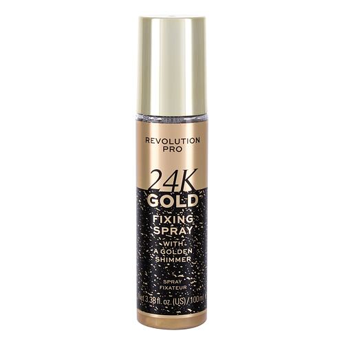 Fixateur de maquillage Makeup Revolution London Revolution PRO 24K Gold 100 ml