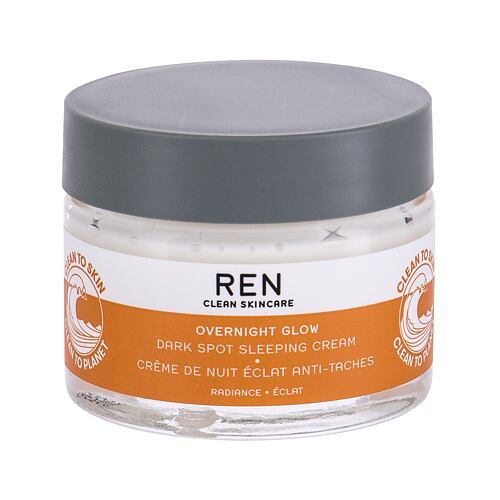 Crème de nuit REN Clean Skincare Radiance Overnight Glow 50 ml boîte endommagée