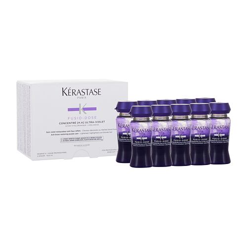 Sérum Cheveux Kérastase Fusio-Dose Concentré [H.A] Ultra-Violet 120 ml boîte endommagée Sets