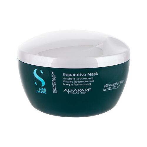 Masque cheveux ALFAPARF MILANO Semi Di Lino Reparative 200 ml flacon endommagé
