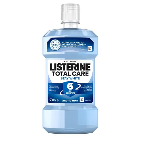 Bain de bouche Listerine Total Care Stay White Mouthwash 6 in 1 500 ml