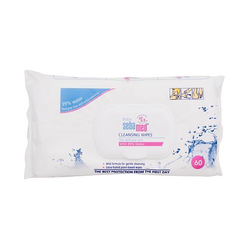 Lingettes nettoyantes SebaMed Baby Cleansing Wipes With 99% Water 60 St.