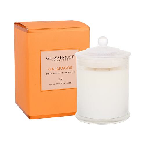Bougie parfumée Glasshouse Galapagos Kaffir Lime & Cocoa Butter 350 g