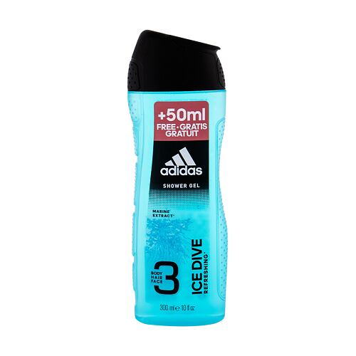 Gel douche Adidas Ice Dive 3in1 300 ml
