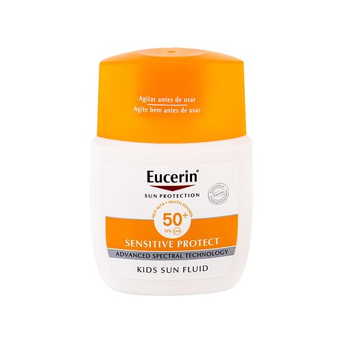 Sonnenschutz Eucerin Sun Kids Sensitive Protect Sun Fluid SPF50+ 50 ml Beschädigte Schachtel