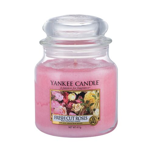 Bougie parfumée Yankee Candle Fresh Cut Roses 411 g