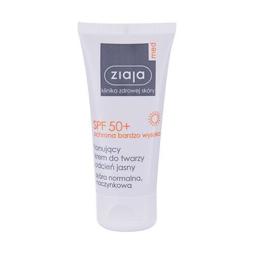 Sonnenschutz fürs Gesicht Ziaja Med Protective Tinted SPF50+ 50 ml Light