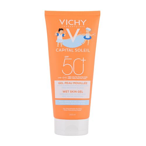 Soin solaire corps Vichy Capital Soleil Kids Wet Skin Gel SPF50+ 200 ml