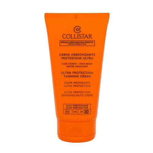 Soin solaire corps Collistar Special Perfect Tan Ultra Protection Tanning Cream SPF30 150 ml boîte e