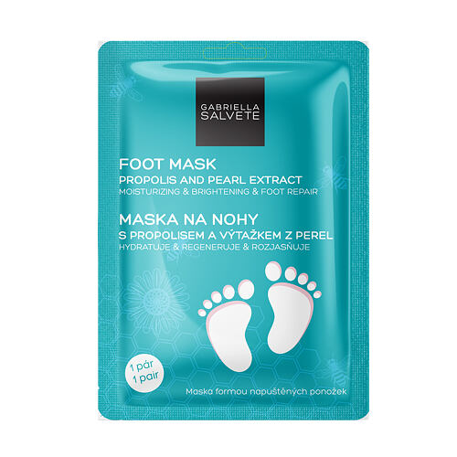 Fußmaske Gabriella Salvete Foot Mask Propolis And Pearl Extract 1 St. Beschädigte Verpackung