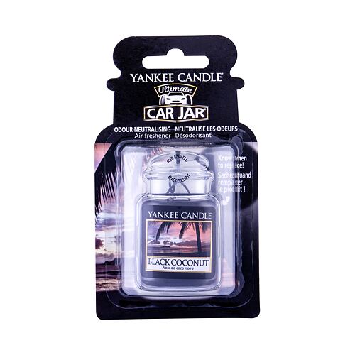 Autoduft Yankee Candle Black Coconut Car Jar 1 St. Beschädigte Verpackung