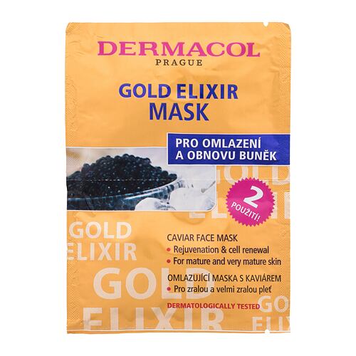 Masque visage Dermacol Gold Elixir 16 ml