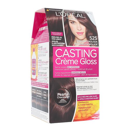 Haarfarbe  L'Oréal Paris Casting Creme Gloss 48 ml 525 Cherry Chocolate Beschädigte Schachtel
