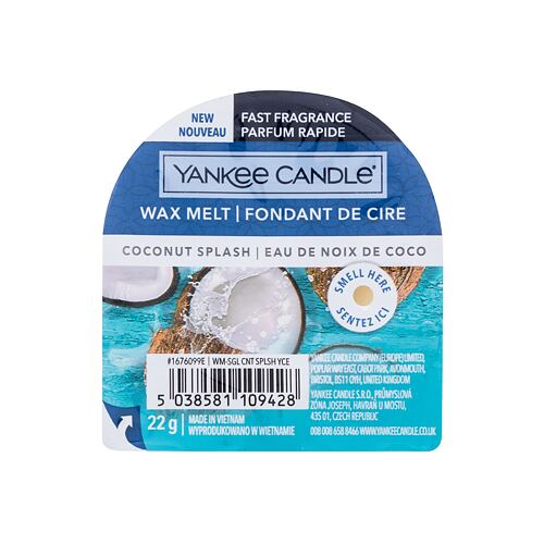 Fondant de cire Yankee Candle Coconut Splash 22 g emballage endommagé