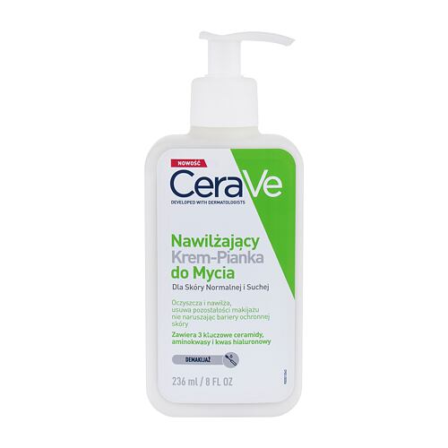 Reinigungscreme CeraVe Facial Cleansers Hydrating Cream-to-Foam 236 ml Beschädigtes Flakon