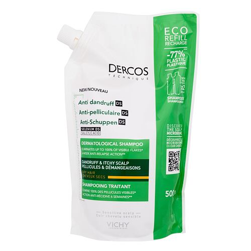Shampoo Vichy Dercos Anti-Dandruff Dry Hair Nachfüllung 500 ml