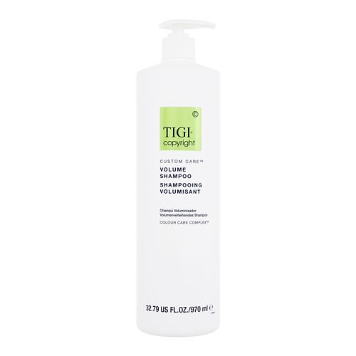 Shampooing Tigi Copyright Custom Care Volume Shampoo 970 ml flacon endommagé