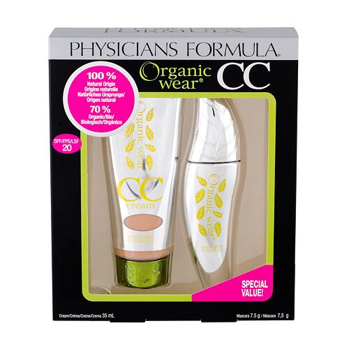 CC crème Physicians Formula Organic Wear Natural Origin CC Kit SPF20 35 ml Light/Medium Sets