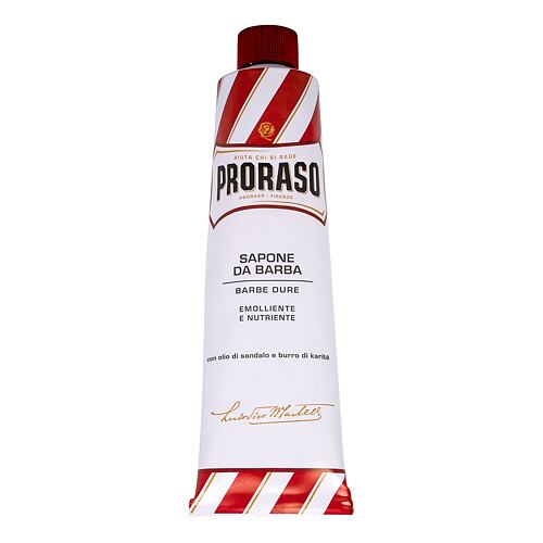 Mousse à raser PRORASO Red Shaving Soap In A Tube 150 ml boîte endommagée