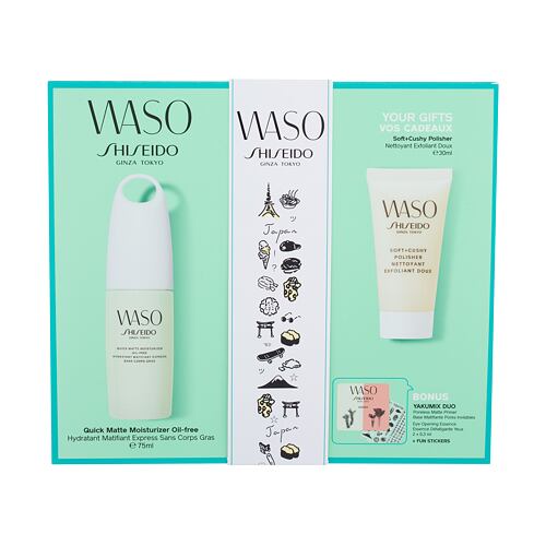 Gesichtsgel Shiseido Waso Quick Matte Moisturizer 75 ml Sets