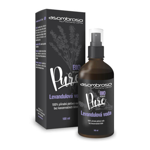 Lotion visage et spray  Asombroso Pure BIO Lavender Water 100 ml