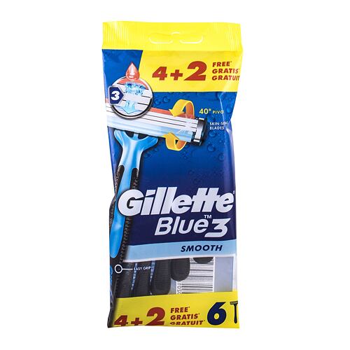 Rasierer Gillette Blue3 Smooth 6 St. Beschädigte Verpackung