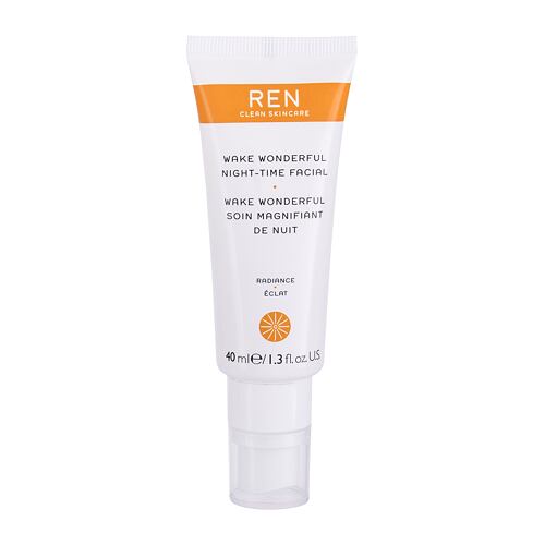 Crème de nuit REN Clean Skincare Radiance Wake Wonderful Night-Time Facial 40 ml boîte endommagée