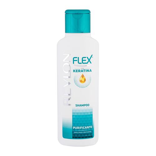 Shampoo Revlon Flex Keratin Purifying 400 ml Beschädigtes Flakon