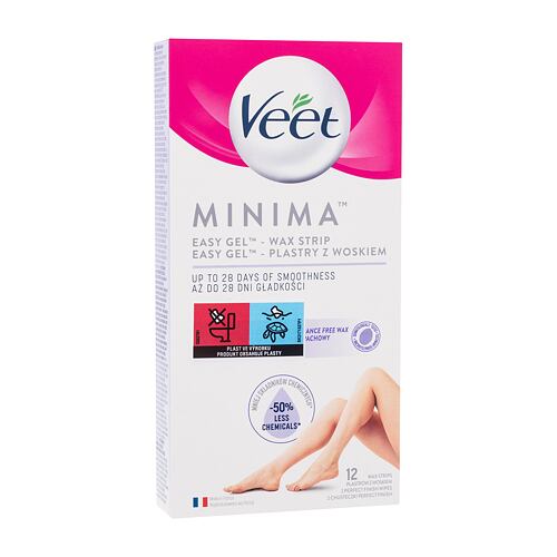 Produit dépilatoire Veet Minima Easy-Gel™ Wax Strips Legs & Body 12 St.