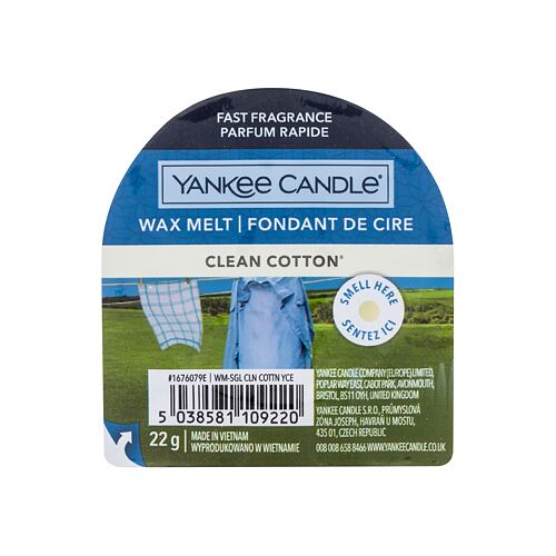 Fondant de cire Yankee Candle Clean Cotton 22 g