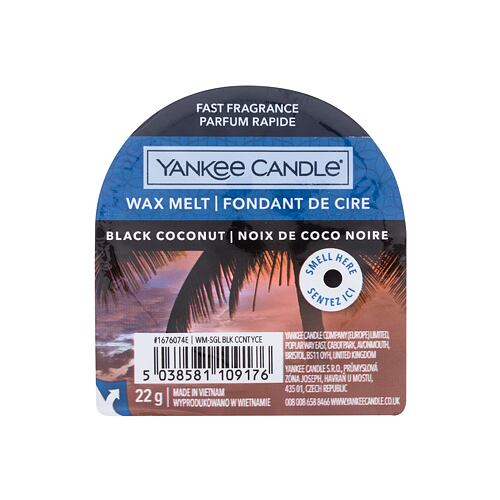 Fondant de cire Yankee Candle Black Coconut 22 g emballage endommagé