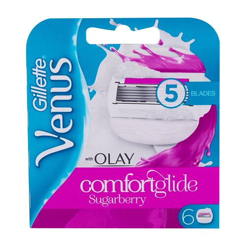 Lame de rechange Gillette Venus & Olay Sugarberry Comfortglide 6 St. boîte endommagée