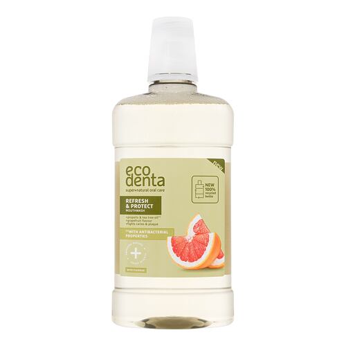Bain de bouche Ecodenta Super+Natural Oral Care Refresh & Protect 500 ml