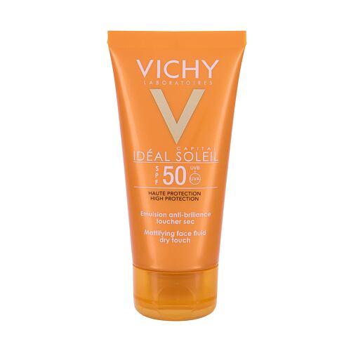 Soin solaire visage Vichy Idéal Soleil Mattifying Face Fluid SPF50 50 ml boîte endommagée