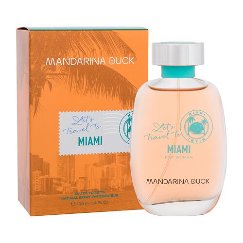 Eau de toilette Mandarina Duck Let´s Travel To Miami 100 ml boîte endommagée