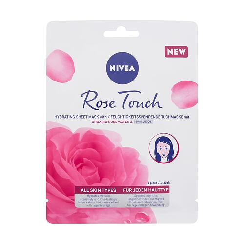 Gesichtsmaske Nivea Rose Touch Hydrating Sheet Mask 1 St.