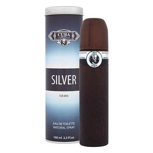 Eau de Toilette Cuba Silver 100 ml