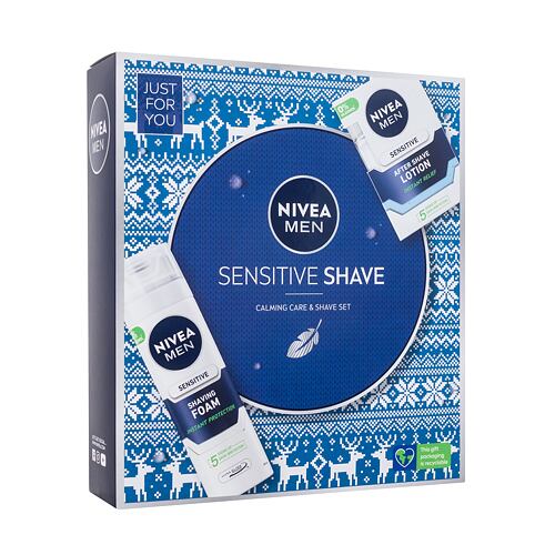 Lotion après-rasage Nivea Men Sensitive Shave 100 ml boîte endommagée Sets